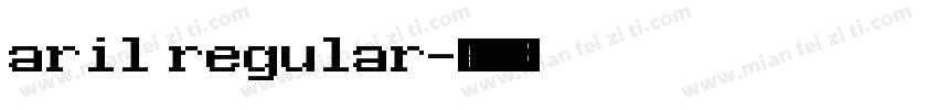 aril regular字体转换